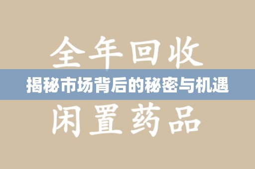 潮州揭秘市场背后的秘密与机遇